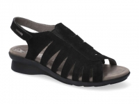 Chaussure mephisto velcro modele praline nubuck noir